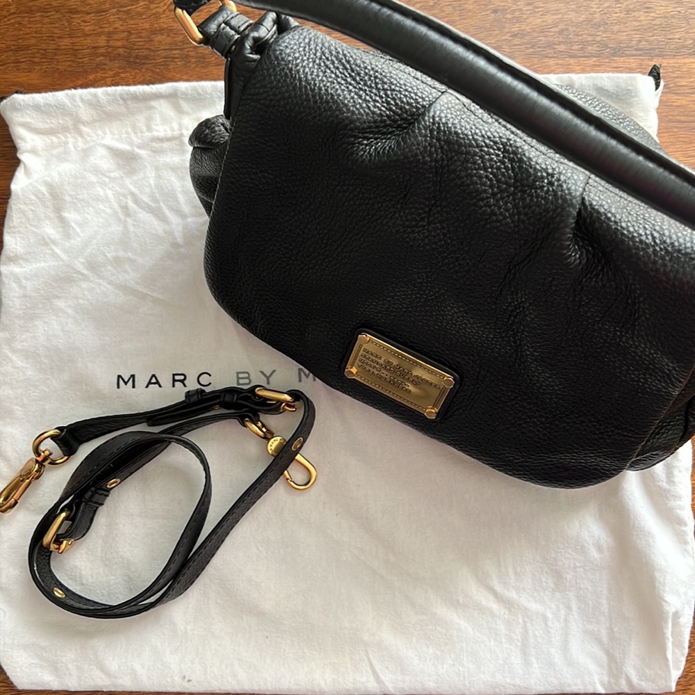 MARC BY MARC JACOBS BLACK LEATHER BAG - Picture 4 of 5